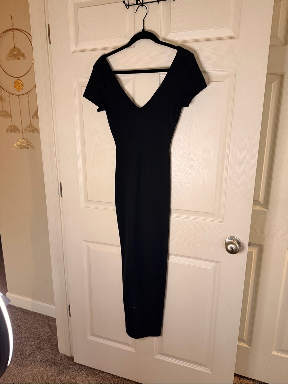 Love J Black Fitted Maxi Dress – Size Small